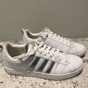 Adidas Sneakers- White and Silver